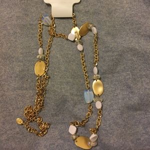 Charming Charlie White/Gold/Multicolored Necklace